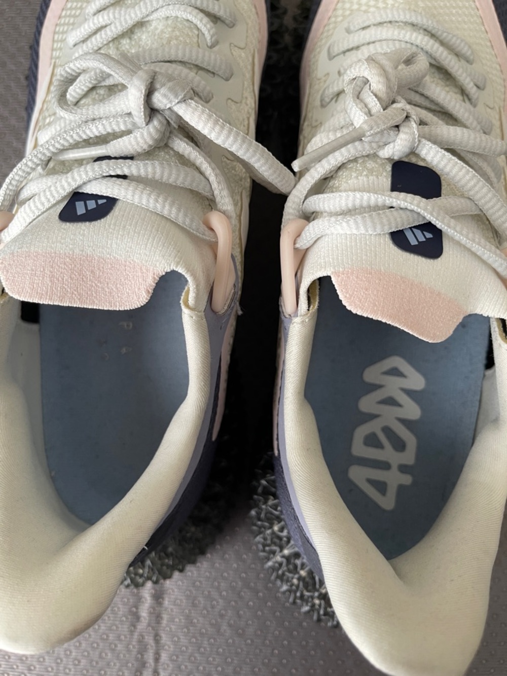 adidas Women's Sneakers in Light Gray, Blue & Pale Pink - Picture 7 of 8